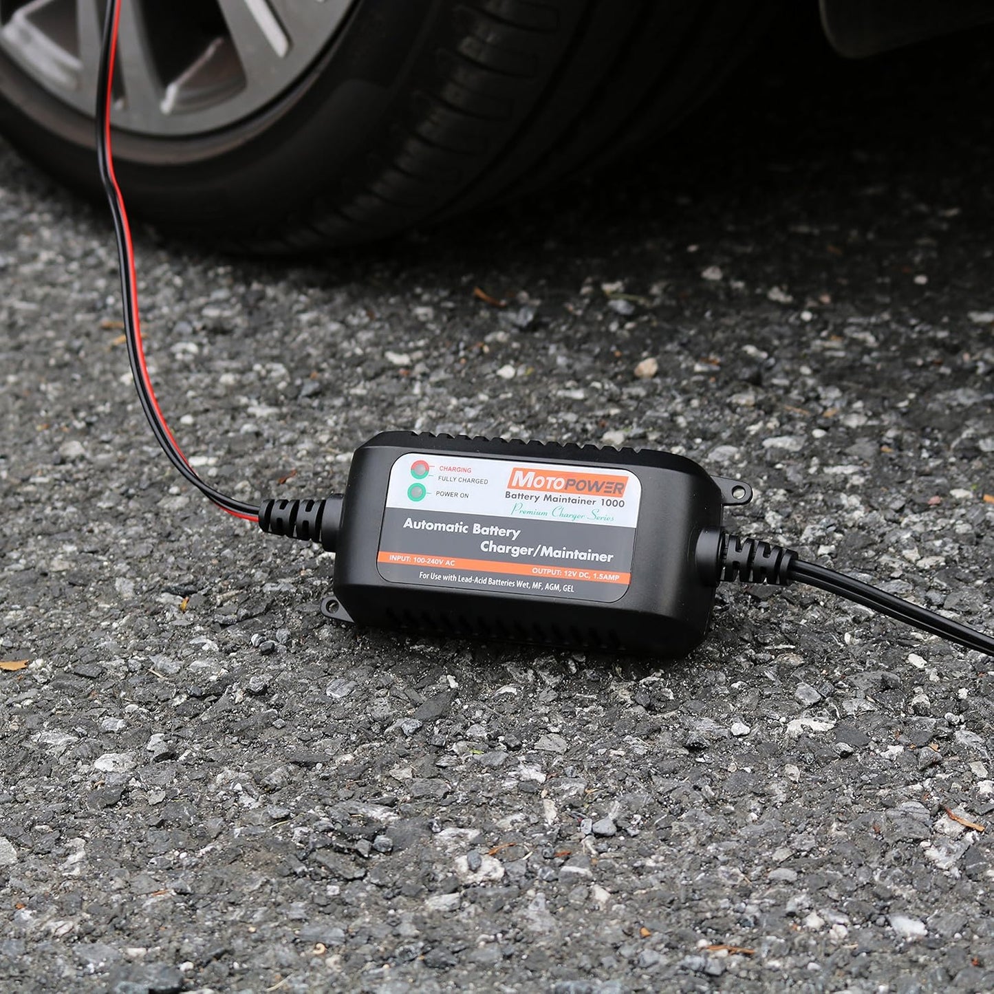 MOTOPOWER MP00205A 12V 800mA Fully Automatic Battery Charger/Maintainer