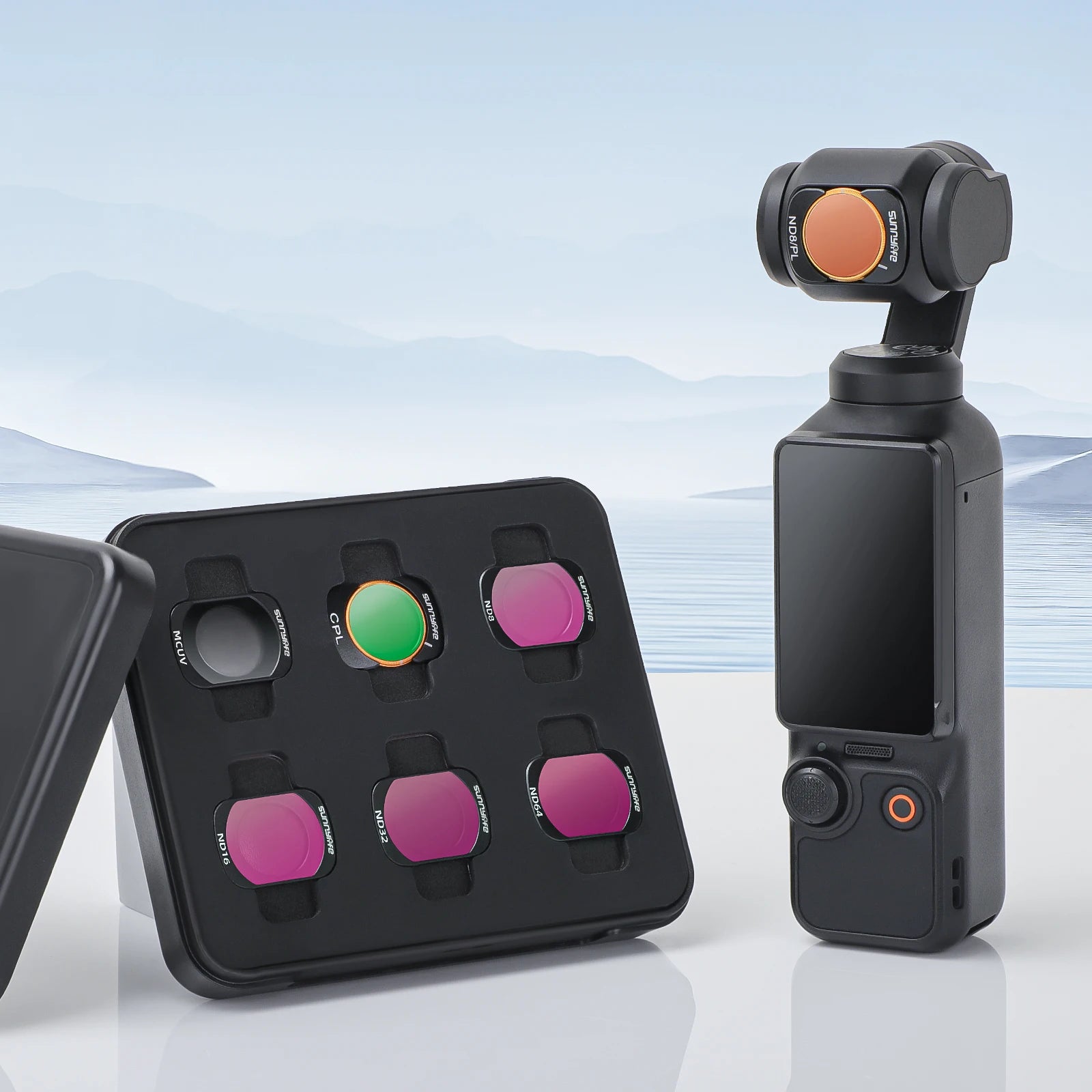 DJI Osmo Pocket 3 Lens Filter Kit – 6-Pack ND8–ND64 + CPL + MCUV – Magnetic Multi-Density Filters for Cinematic HDR Video & Photography - PuriLite