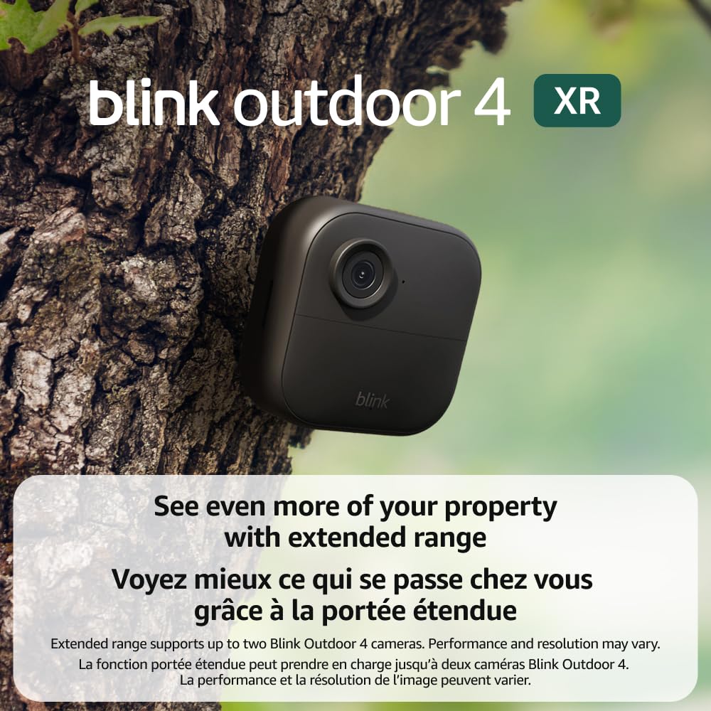 Blink Outdoor 4 XR Wireless Security Camera System | 6-Camera Kit | Two-Year Battery Life | 1000 ft Long-Range Coverage | HD Outdoor Surveillance with Sync Module XR