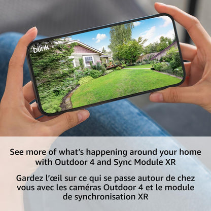 Blink Outdoor 4 XR Wireless Security Camera System | 6-Camera Kit | Two-Year Battery Life | 1000 ft Long-Range Coverage | HD Outdoor Surveillance with Sync Module XR