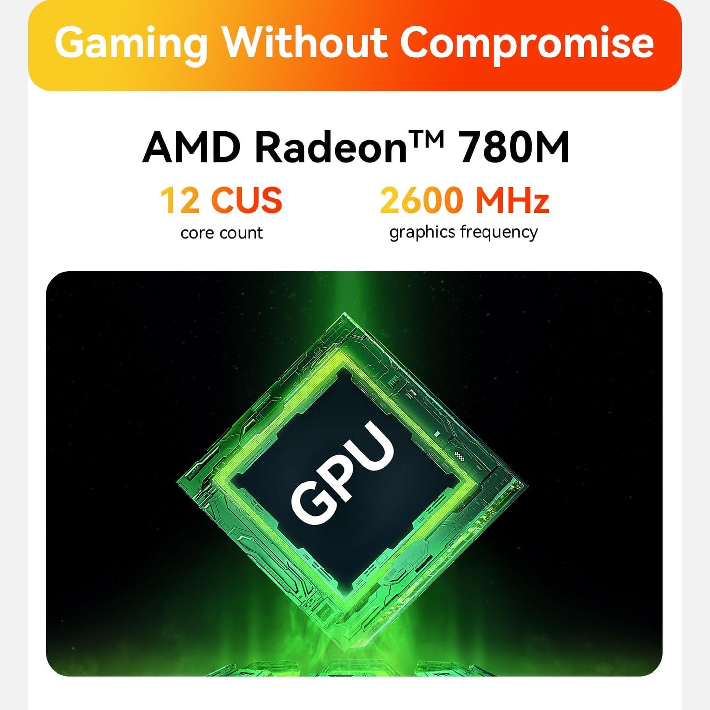 Ryzen 7 H255 Mini PC | 32GB LPDDR5X RAM | 1TB PCIe 4.0 NVMe SSD | Windows 11 Pro | WiFi 6 | Triple 4K Display | USB4
