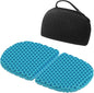 Foldable Airy Cooling Gel Seat Cushion | Portable Honeycomb Chair Pad for Travel, Office, Stadium & Car | Pressure Relief Seat Cushion | 0.9-Inch Thick Black