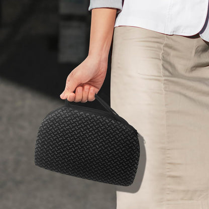 Foldable Airy Cooling Gel Seat Cushion | Portable Honeycomb Chair Pad for Travel, Office, Stadium & Car | Pressure Relief Seat Cushion | 0.9-Inch Thick Black