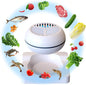Fruit & Vegetable Washing Machine – Portable Wireless Food Purifier with OH-Ion Purification Technology, USB Rechargeable, IPX7 Waterproof, White