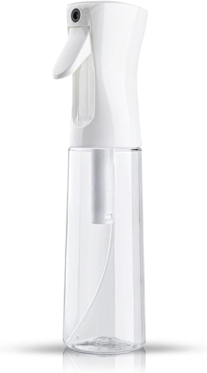 Continuous Hair Plant Mister Spray Bottle | 300ml Fine Mist Sprayer | Refillable Water Spray Bottle for Hair Styling, Plants, Cleaning & Home Use | Clear