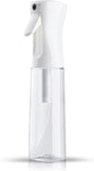 Continuous Hair Plant Mister Spray Bottle | 300ml Fine Mist Sprayer | Refillable Water Spray Bottle for Hair Styling, Plants, Cleaning & Home Use | Clear