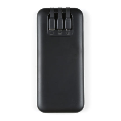 Dual-Port Power Bank with Digital Display and Integrated Cables - 10AH