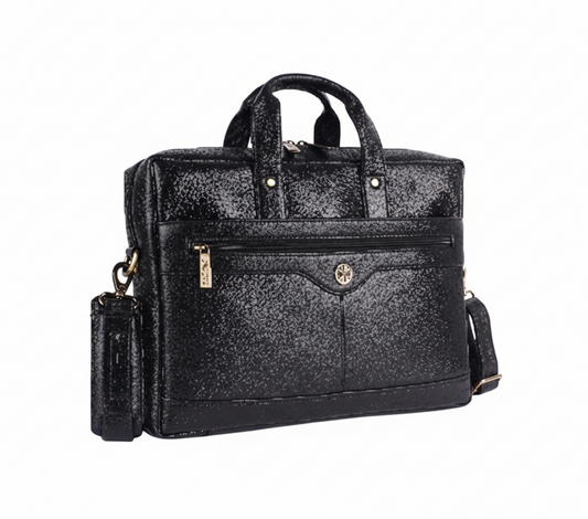 Hammonds LB137BLK Premium Cow Leather Laptop Bag for Men | Genuine Cow Leather Office Bag | 14/15.6/16-Inch Business Laptop Bag | Professional Work Bag | Corporate Gift Bag - PuriLite