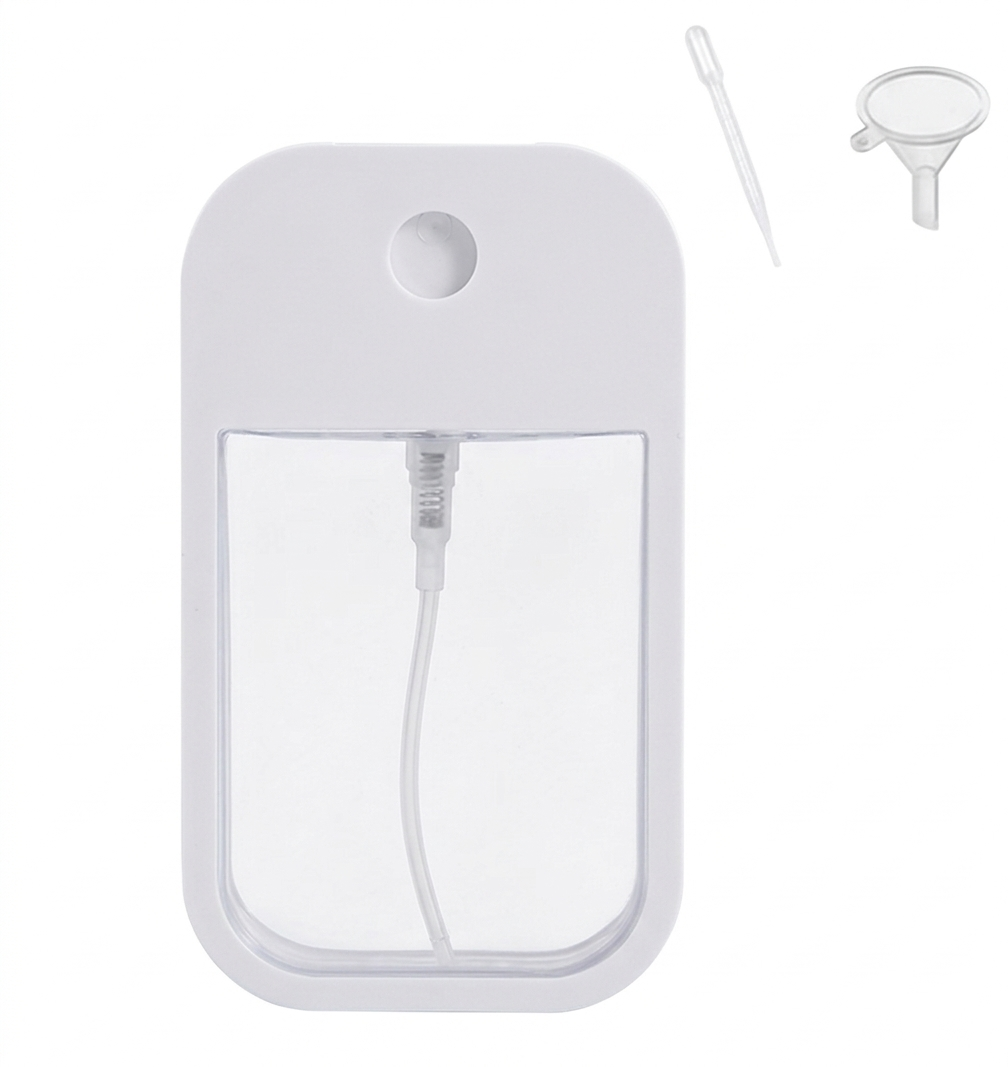 Purilite Select 45ml Refillable Spray Bottles Pack of 10 – Portable Fine Mist Plastic Card Bottles for Perfume, Hand Sanitizer, Travel and Personal Care - PuriLite