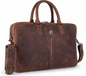 Hammonds LB232_HTR Premium Cow Leather Laptop Bag | Genuine Cow Leather Office Laptop Bag | Professional Business Carry Bag | Corporate Use Laptop Bag - PuriLite