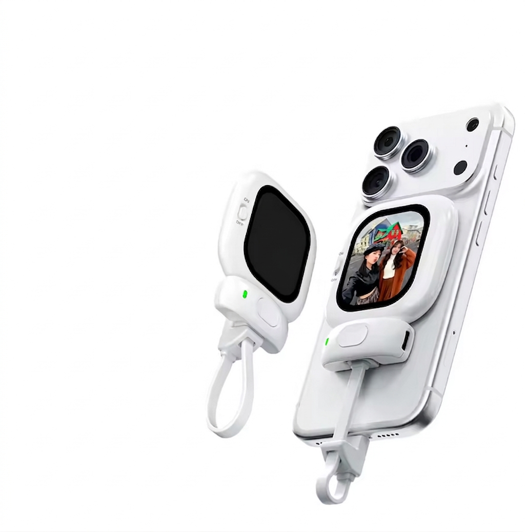 Purilite Select Mini Magnetic Selfie Monitor Screen for Smartphone Vlogging and Live Streaming – AMOLED Rear Camera Display with Bluetooth Remote Control - PuriLite