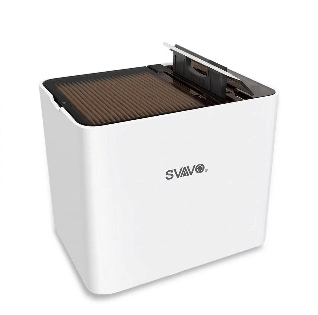 Purilite Select Intelligent Toothpick Holder – Automatic Sensor Dispenser with Lid, Hygienic Storage Organizer for Kitchen, Bathroom, and Dining Table - PuriLite