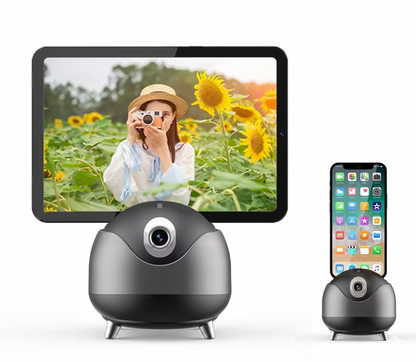 Purilite Select Auto Face Tracking Gimbal Stabilizer Q8, 360° Rotation Smart Phone Holder with Gesture Control, Bluetooth Tripod and Selfie Stick - PuriLite