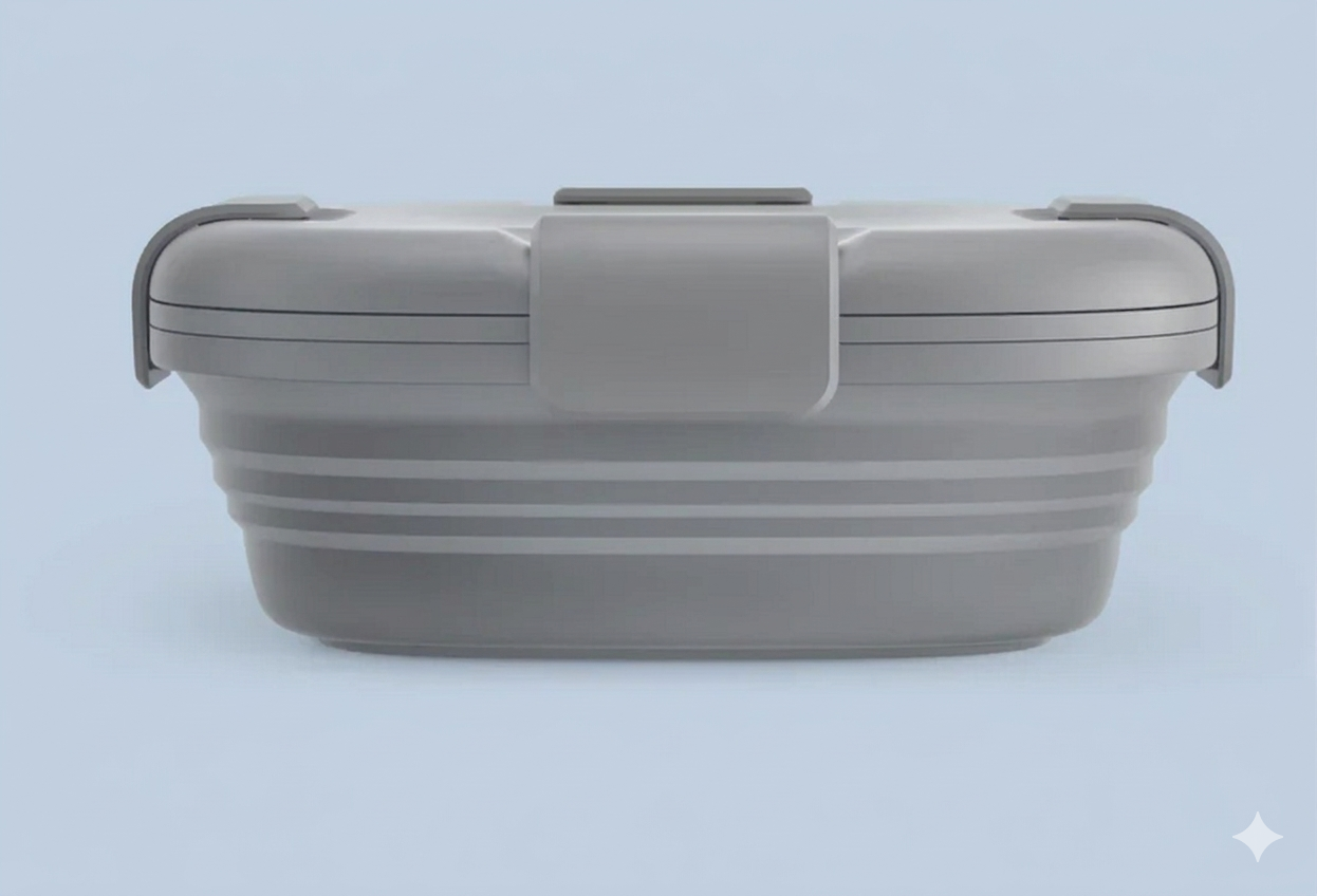 Purilite Select Collapsible Silicone Food Storage Container 24oz – Leakproof Portable Lunch Box for Hot and Cold Meals - PuriLite