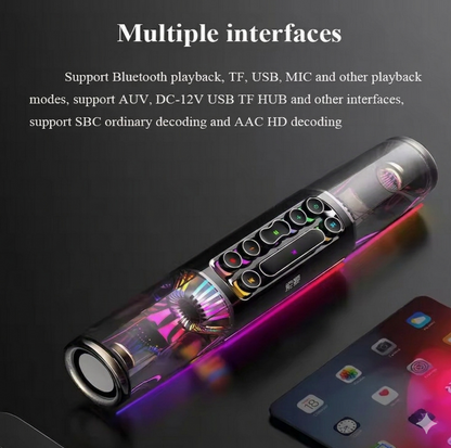 Purilite Select Wireless Bluetooth Speaker with RGB Lights – Portable 3D Surround Sound System with Deep Bass and USB Rechargeable Battery - PuriLite