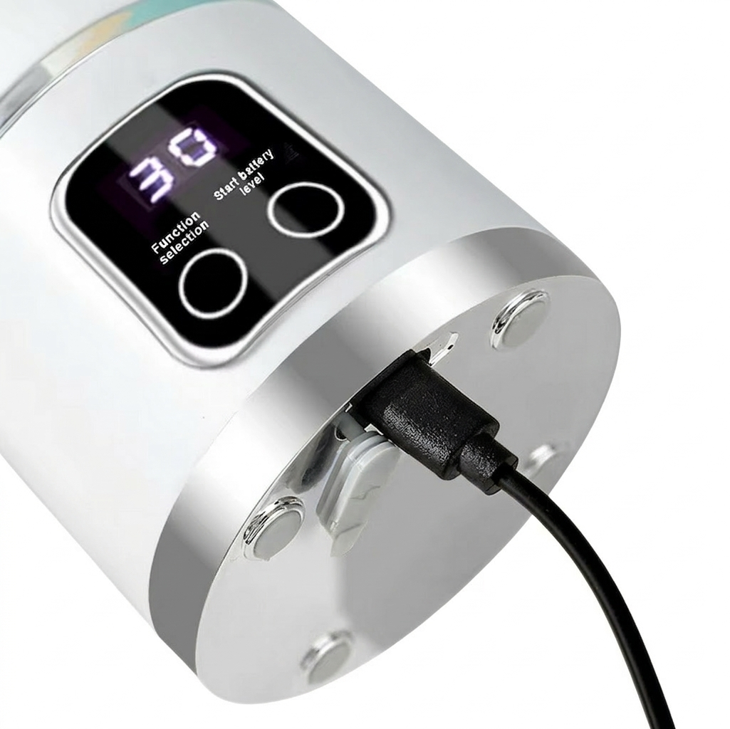 Purilite Select Portable Blender Juicer 450ml – USB Rechargeable Smoothie Maker with 10 Blades, 3 Speed Settings and Ice Crushing for Shakes and Fresh Juice - PuriLite