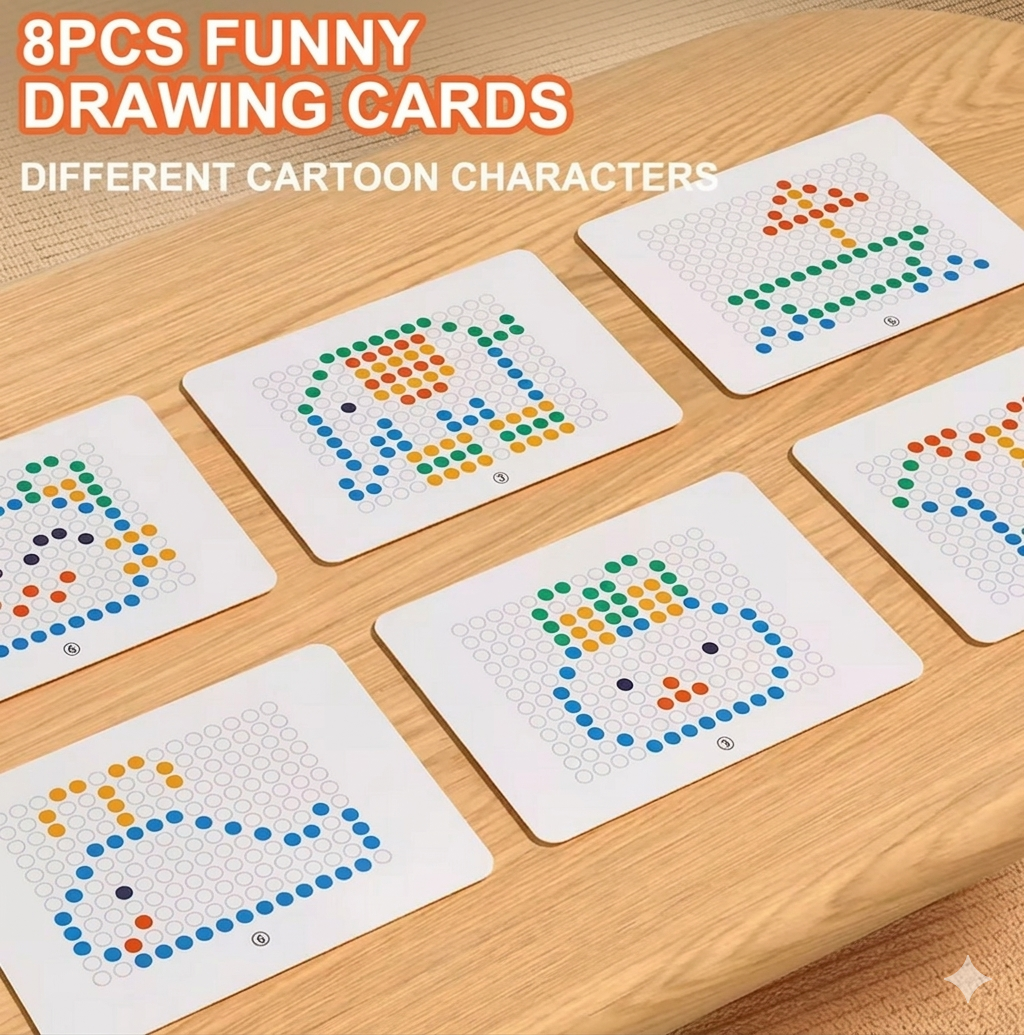 Purilite Select Rabbit Magnetic Drawing Board for Kids – Reusable Doodle Sketch Pad with Beads, Carrot Magnetic Pen, Creative Learning Toy for Toddlers and Children - PuriLite