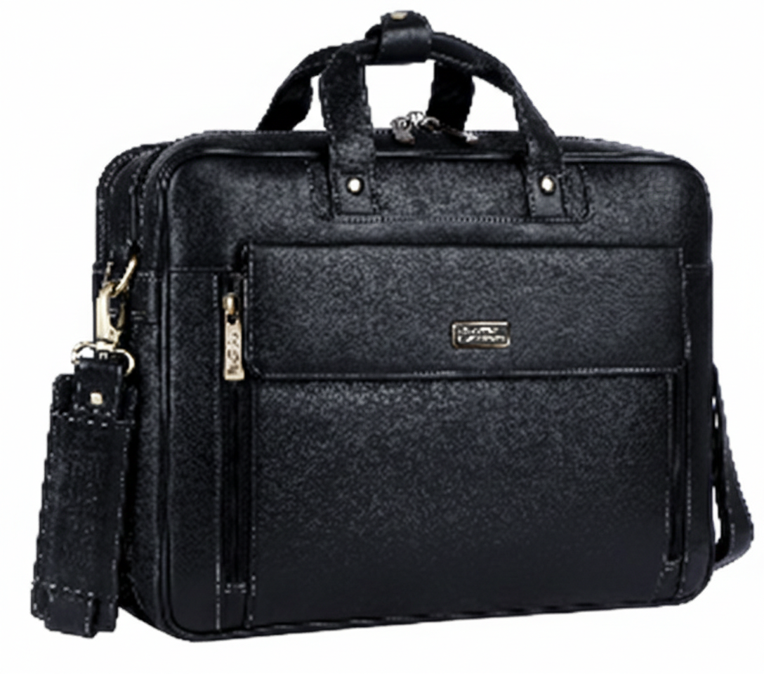 Hammonds LB150 Premium Cow Leather Laptop Bag for Men | Genuine Cow Leather Office Bag | 16-Inch Business Laptop Bag | Professional Work Bag | Corporate Gift Bag - PuriLite