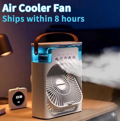 Purilite Select 3-in-1 Portable Mini Air Cooler Fan with Humidifier, LED Night Light, USB Powered Personal Cooling Unit - PuriLite