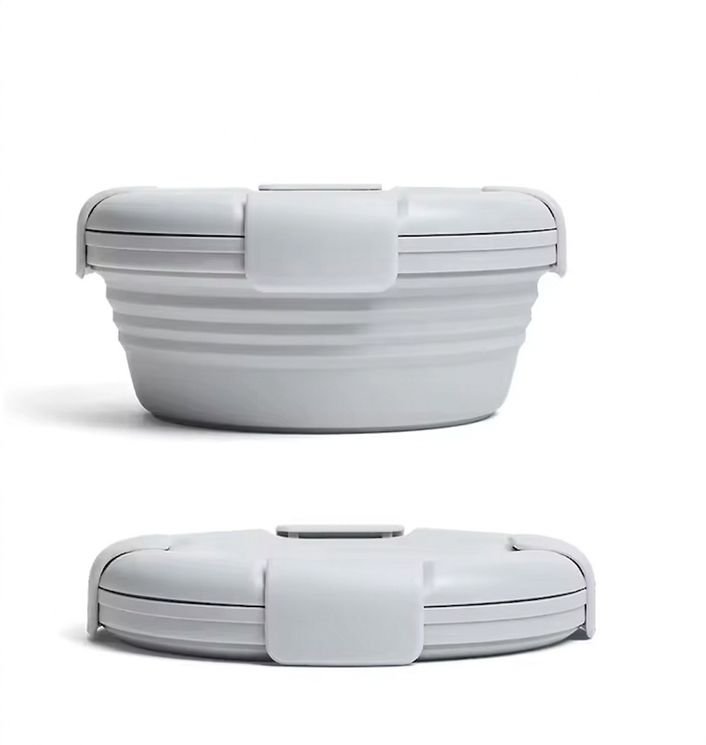 Purilite Select Collapsible Silicone Food Storage Container 24oz – Leakproof Portable Lunch Box for Hot and Cold Meals - PuriLite