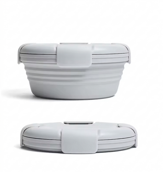 Purilite Select Collapsible Silicone Food Storage Container 24oz – Leakproof Portable Lunch Box for Hot and Cold Meals - PuriLite