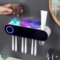 Purilite Select Wall-Mounted Toothbrush Sterilizer with Brushing Cups – Electric UV Sanitizing Storage Rack for Bathroom Organization - PuriLite