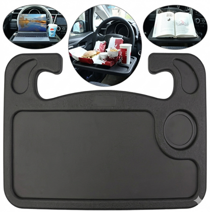 Purilite Select Universal Car Steering Wheel Tray Table for Eating, Laptop Work, Coffee Holder and Portable Car Desk - PuriLite