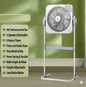 Purilite Select Electric Tower Floor Fan with Remote Control – Adjustable Height Oscillating Cooling Fan with Timer for Home and Dorm Use - PuriLite