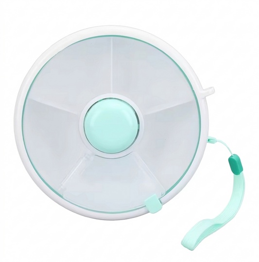 Purilite Select 360° Rotating Snack Container – Large Capacity Kids Food Storage Box with Sealed Lid and Multi-Compartment Organizer - PuriLite