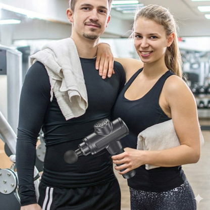 Deep Tissue Massage Gun with 20 Speed Levels – Portable Cordless Percussion Massager for Muscle Recovery, Pain Relief and Full Body Relaxation - PuriLite