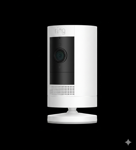 Ring Outdoor Cam Plus Battery – 2K Video, Low-Light Sight & Flexible Mounting (Black) - PuriLite