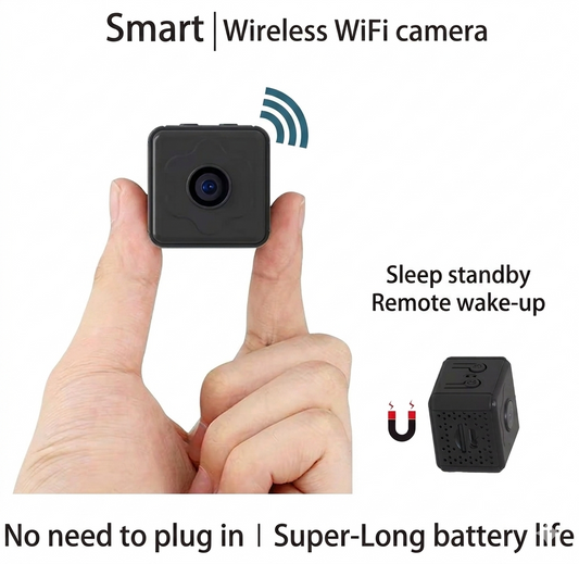 Mini Wireless WiFi HD Security Camera 1080P with Long Battery Life, Remote Monitoring, Night Vision and Motion Detection - PuriLite