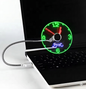 Purilite Select USB LED Clock Fan with Real-Time Temperature Display – Portable Flexible Mini Cooling Fan for Office, Travel & Home - PuriLite