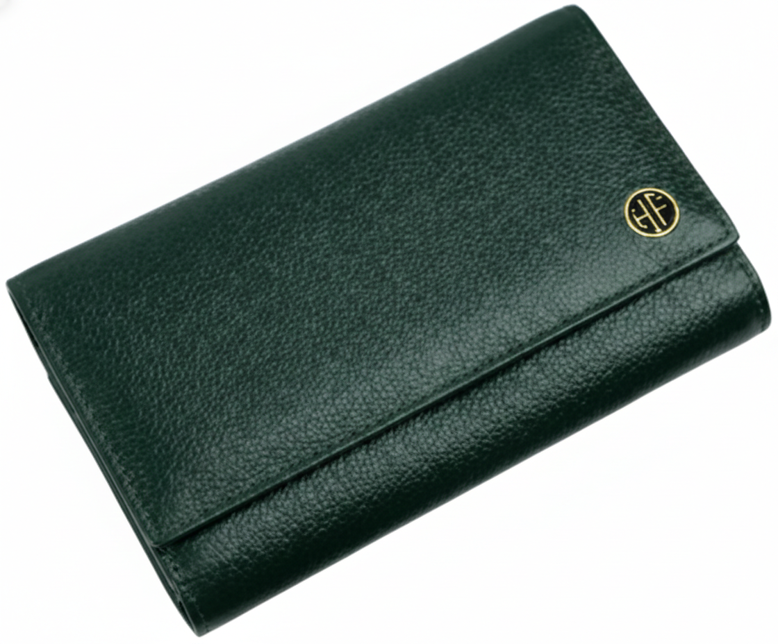 Hammonds LW5001 Premium Cow Leather Women’s Wallet | Genuine Cow Leather RFID Protected Wallet | Chic & Functional Hand Wallet | Stylish Women’s Leather Wallet - PuriLite