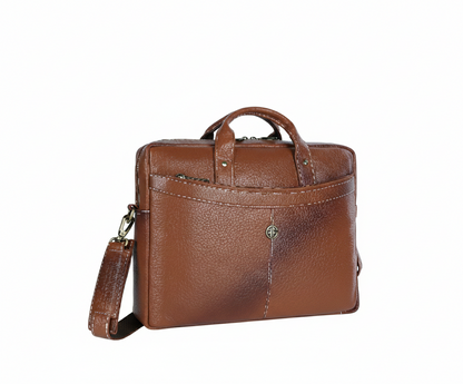 Hammonds LB122 Premium Cow Leather Laptop Bag for Men | Genuine Cow Leather Office Bag | 16-Inch Business Laptop Bag | Professional Work Bag | Corporate Gift Bag - PuriLite