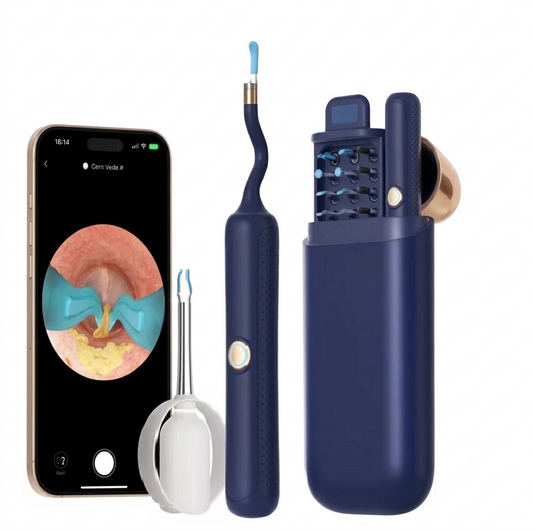 Purilite Select Visual Ear Cleaner Kit with HD Camera – Bendable Ear Cleaning Tool, Reusable Earwax Removal System with Silicone Tips