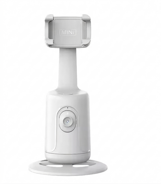 Purilite Select 360° Auto Face Tracking Phone Holder, Smart AI Follow Camera Mount with Hands-Free Rotation for Video Recording and Live Streaming - PuriLite