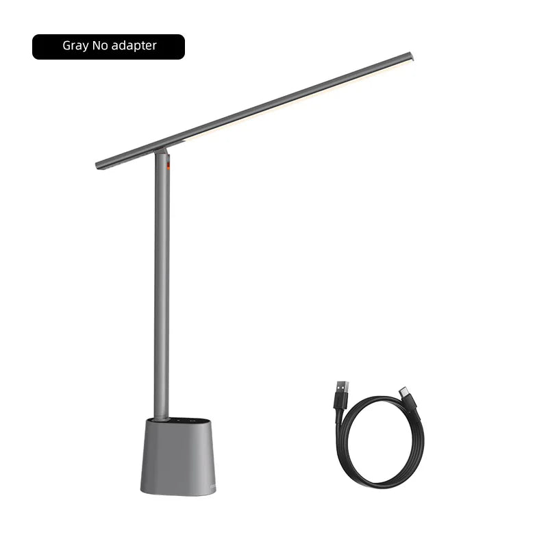 Purilite Select LED Desk Lamp Eye Protection Study Light, Dimmable Foldable Office Table Lamp with Auto Brightness Sensor, Full Spectrum LED Smart Adaptive Lighting Bedside Reading Lamp