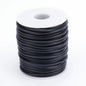 Purilite Select Hollow Rubber Cord Roll for Jewelry Making, Flexible PVC Tubular Craft Cord, DIY Bracelet and Necklace Thread, 2mm 3mm 4mm