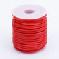 Purilite Select Hollow Rubber Cord Roll for Jewelry Making, Flexible PVC Tubular Craft Cord, DIY Bracelet and Necklace Thread, 2mm 3mm 4mm