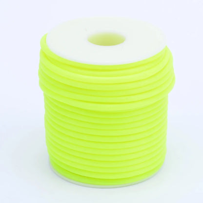 Purilite Select Hollow Rubber Cord Roll for Jewelry Making, Flexible PVC Tubular Craft Cord, DIY Bracelet and Necklace Thread, 2mm 3mm 4mm