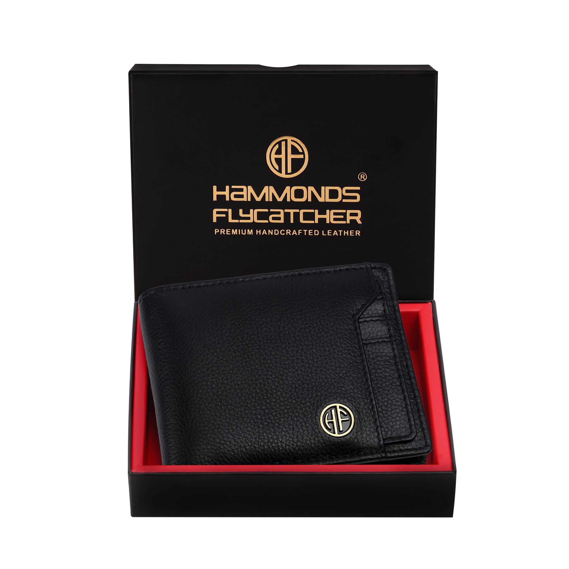 Hammonds Fly Catcher Men’s Bi-Fold Wallet | Pure cow Leather | RFID Protected | Brown Leather Wallet for Men - PuriLite