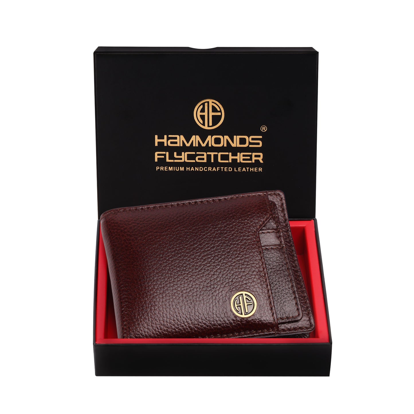 Hammonds Fly Catcher Men’s Bi-Fold Wallet | Pure cow Leather | RFID Protected | Brown Leather Wallet for Men - PuriLite