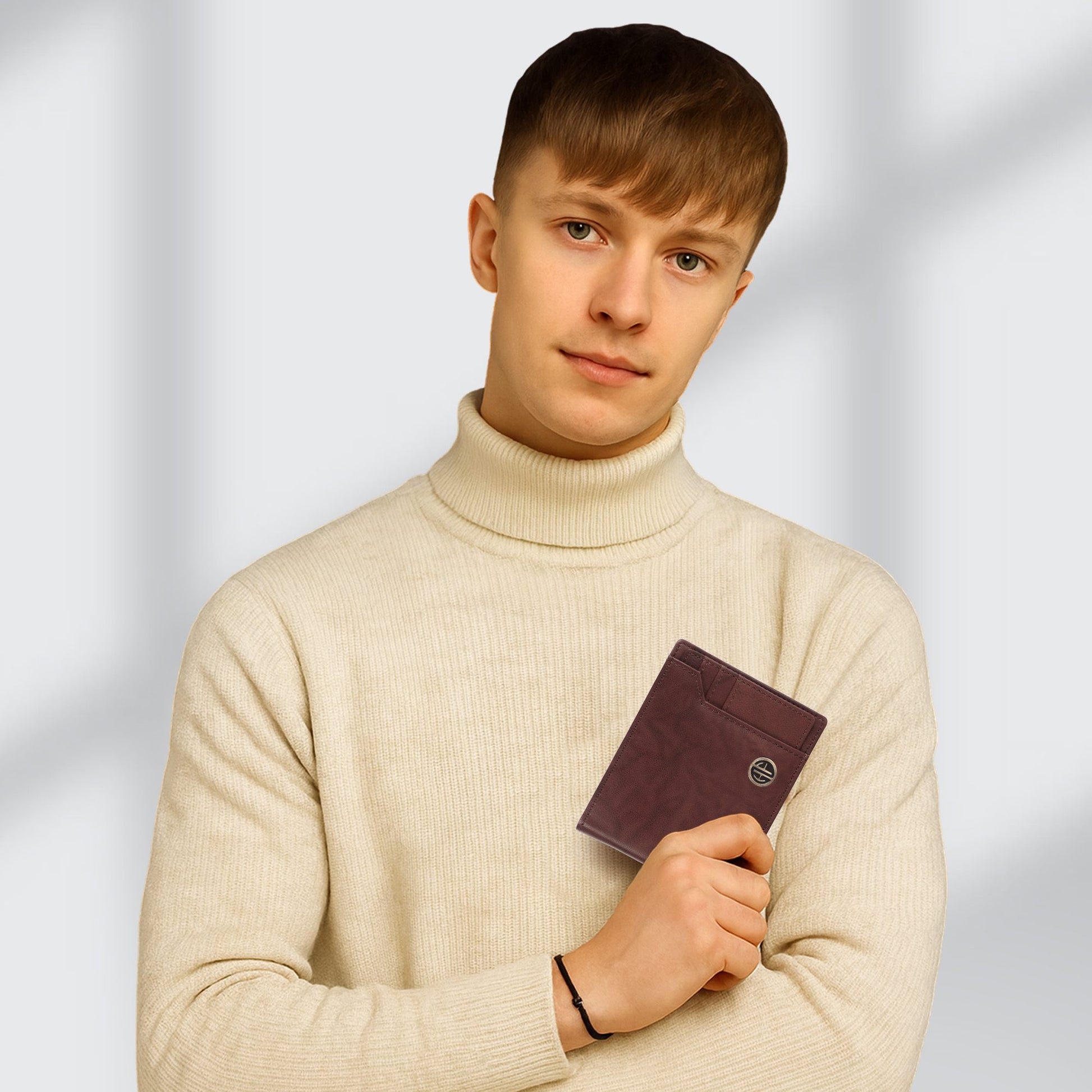 Hammonds Fly Catcher Men’s Bi-Fold Wallet | Pure cow Leather | RFID Protected | Brown Leather Wallet for Men - PuriLite