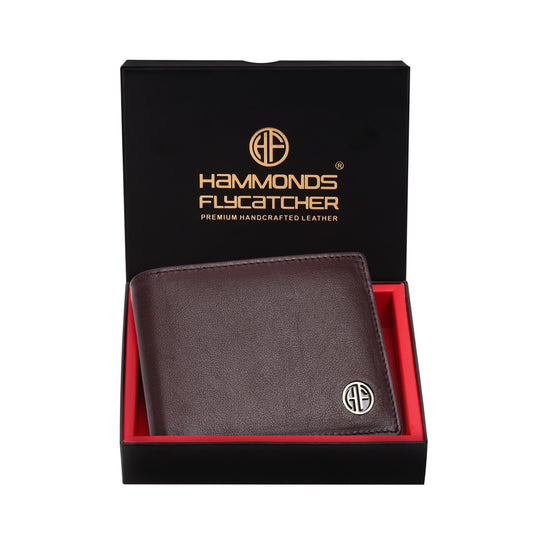 HAMMONDS FLYCATCHER Premium Pure Cow Leather Bi-Fold Wallet – Model HF594 - PuriLite
