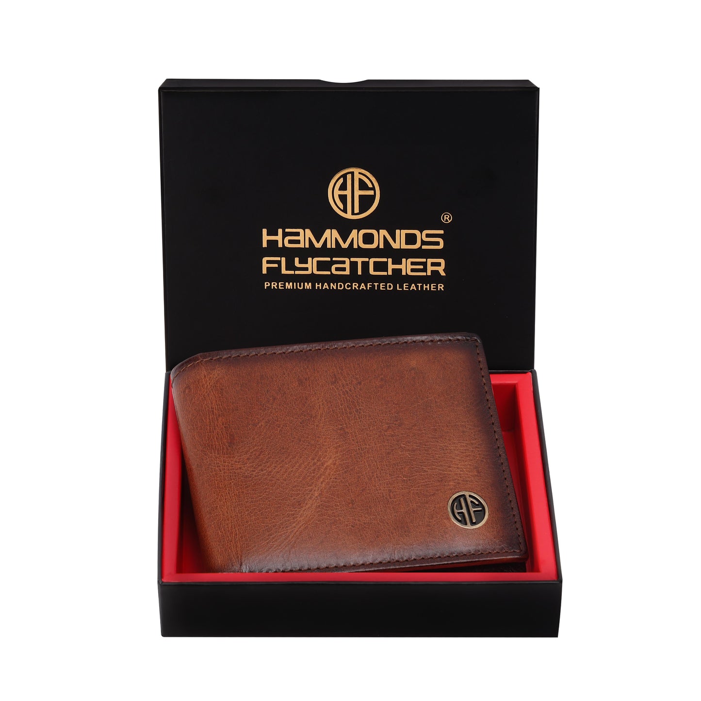 Hammonds Fly Catcher Pure Cow Leather Bi-Fold Wallet for Men – Model HF595 - PuriLite