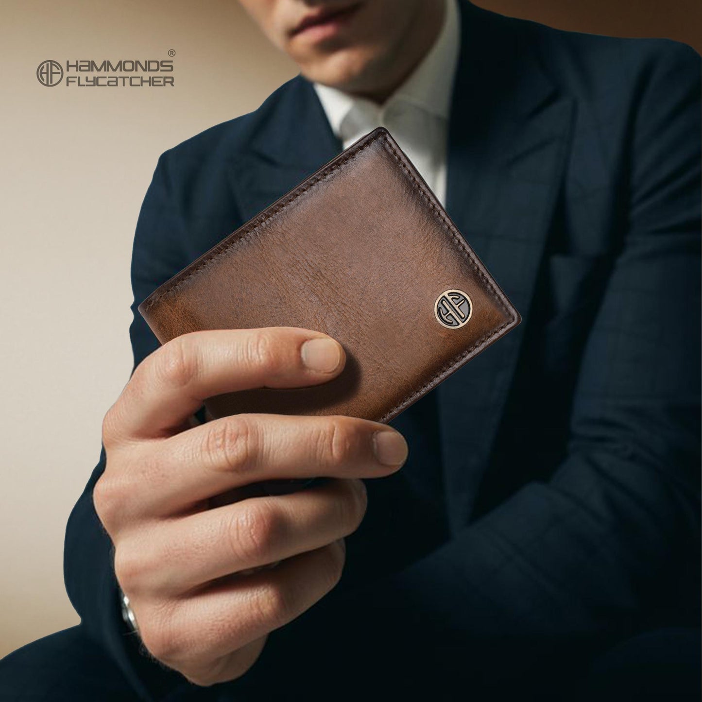 Hammonds Fly Catcher Pure Cow Leather Bi-Fold Wallet for Men – Model HF595 - PuriLite