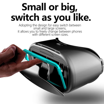 3D Virtual Reality Headset for Smartphones | Immersive VR Glasses with Adjustable Lenses
