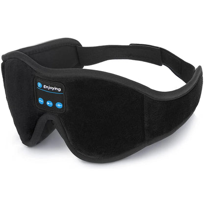 Purilite Select Bluetooth Sleep Mask with Built-In Headphones - 3D Light Blocking Eye Mask for Music and Restful Sleep