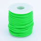 Purilite Select Hollow Rubber Cord Roll for Jewelry Making, Flexible PVC Tubular Craft Cord, DIY Bracelet and Necklace Thread, 2mm 3mm 4mm